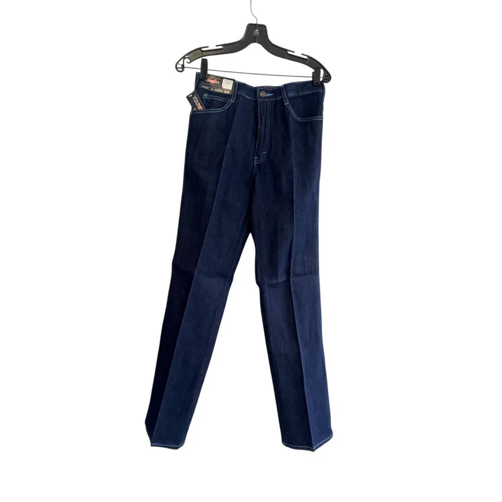 Youngbloods Straight Leg Denim Jeans Mens Size 29X33 Blue Dark Wash Cotton NWT